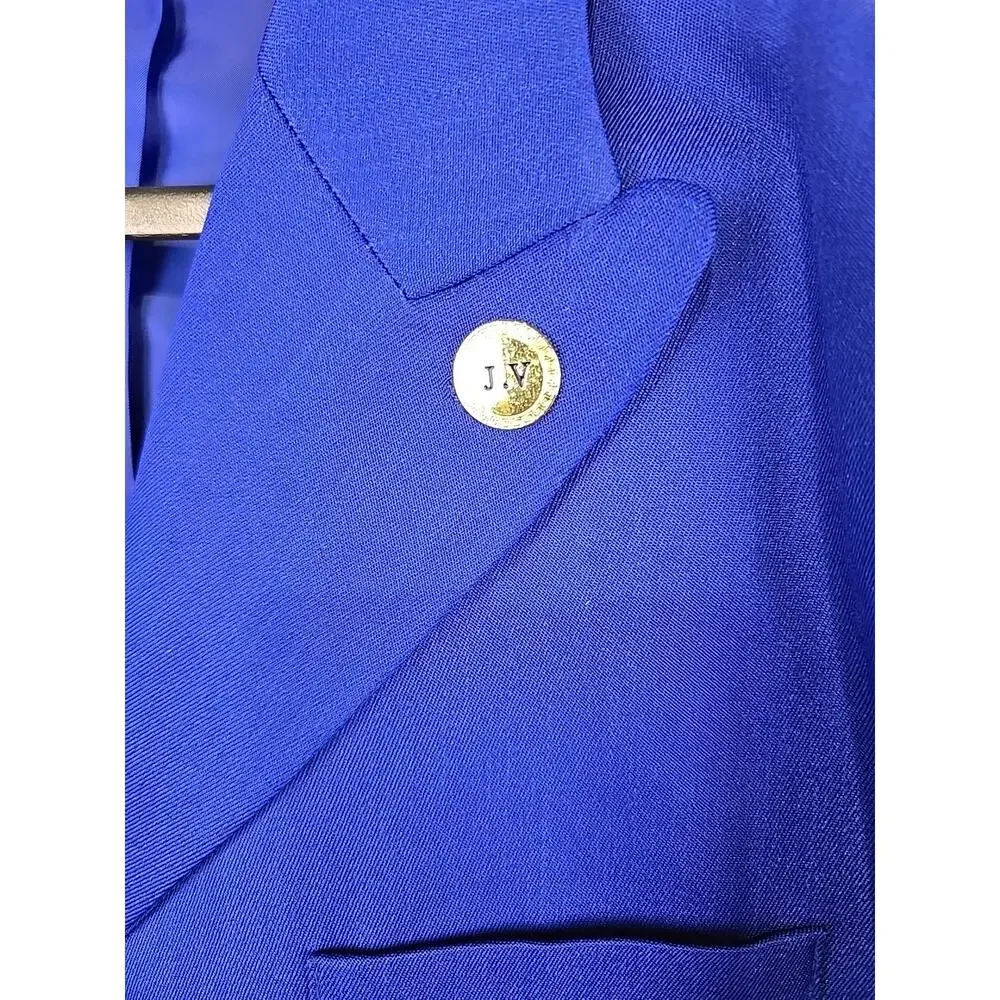 J.‎ Vital Boys 2 PC Formal Dress Suit Royal Blue Jacket 20R Pants 31 - NWT